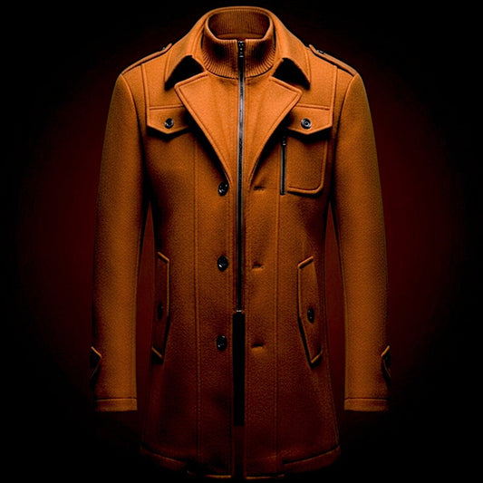 Rothmere Men's Wool Officer Coat - VibreMode