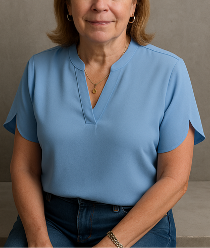 Classic Comfortable V-Neck Top