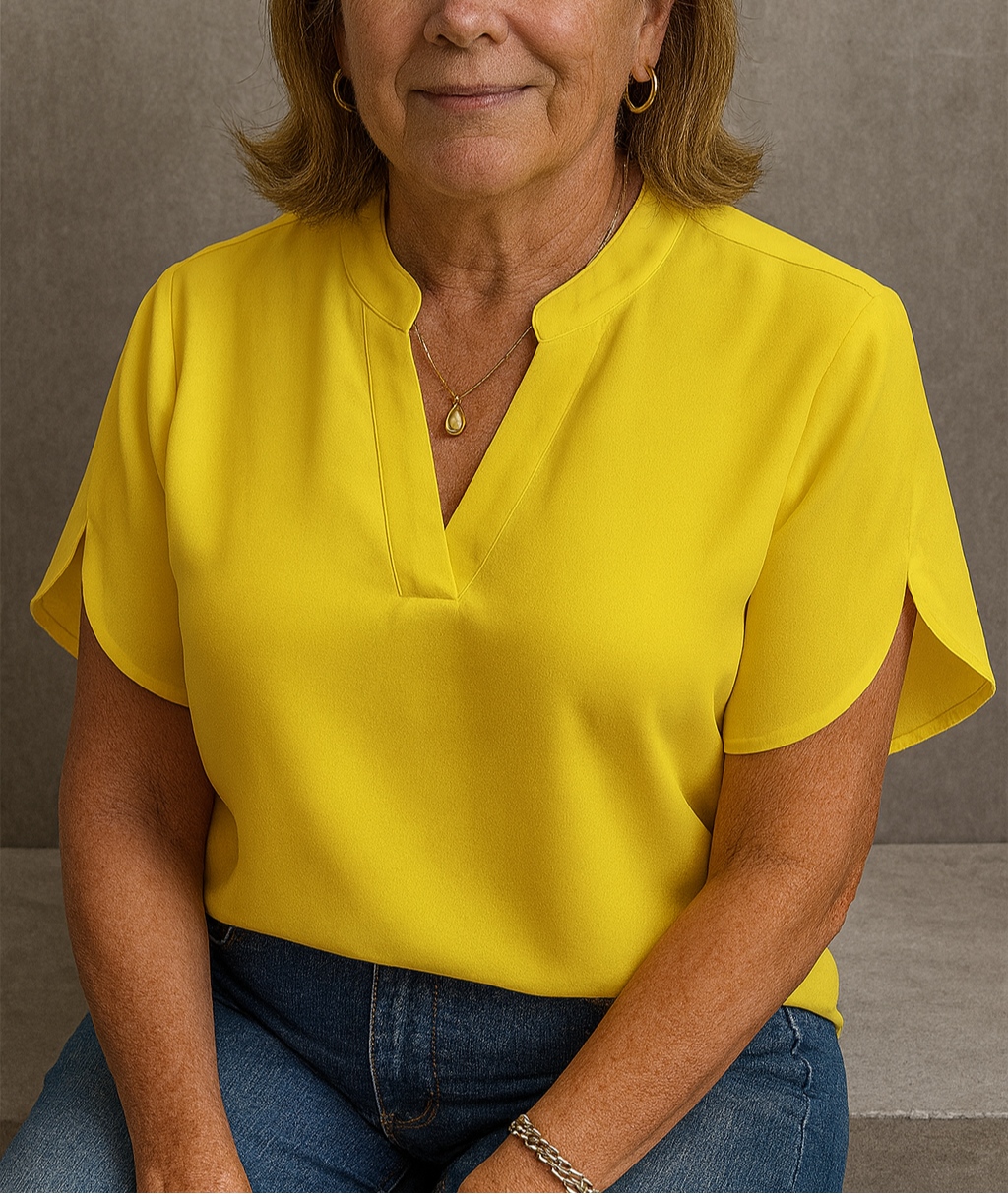 Classic Comfortable V-Neck Top