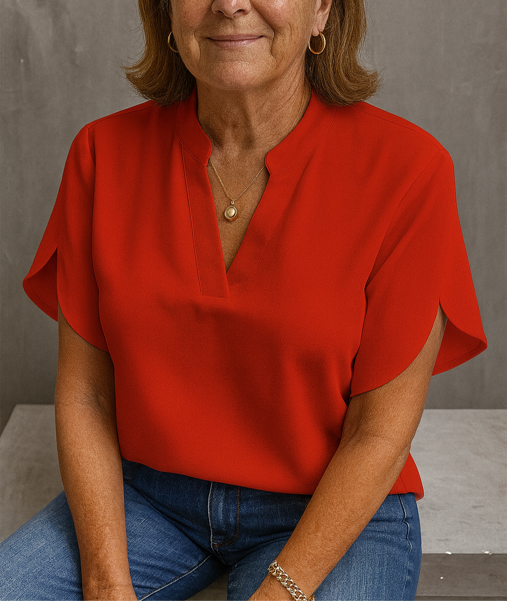 Classic Comfortable V-Neck Top
