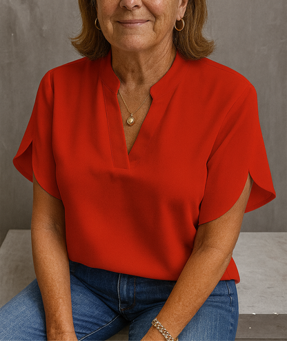 Classic Comfortable V-Neck Top