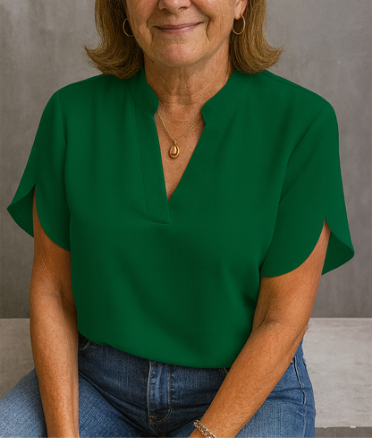 Classic Comfortable V-Neck Top