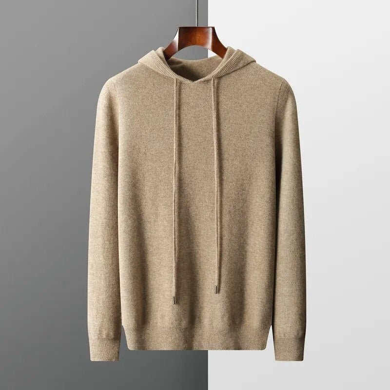 Men's Long Sleeve Hooded Sweater - VibreMode