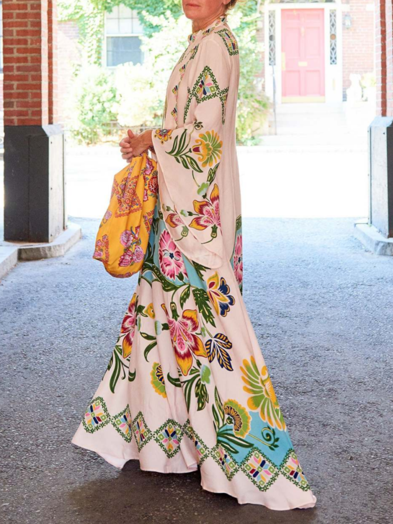 Image of Noelle | Women's Long Sleeve Floral Maxi Dress