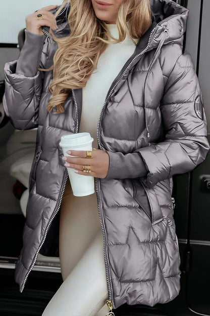 Chic Black Parka Coat