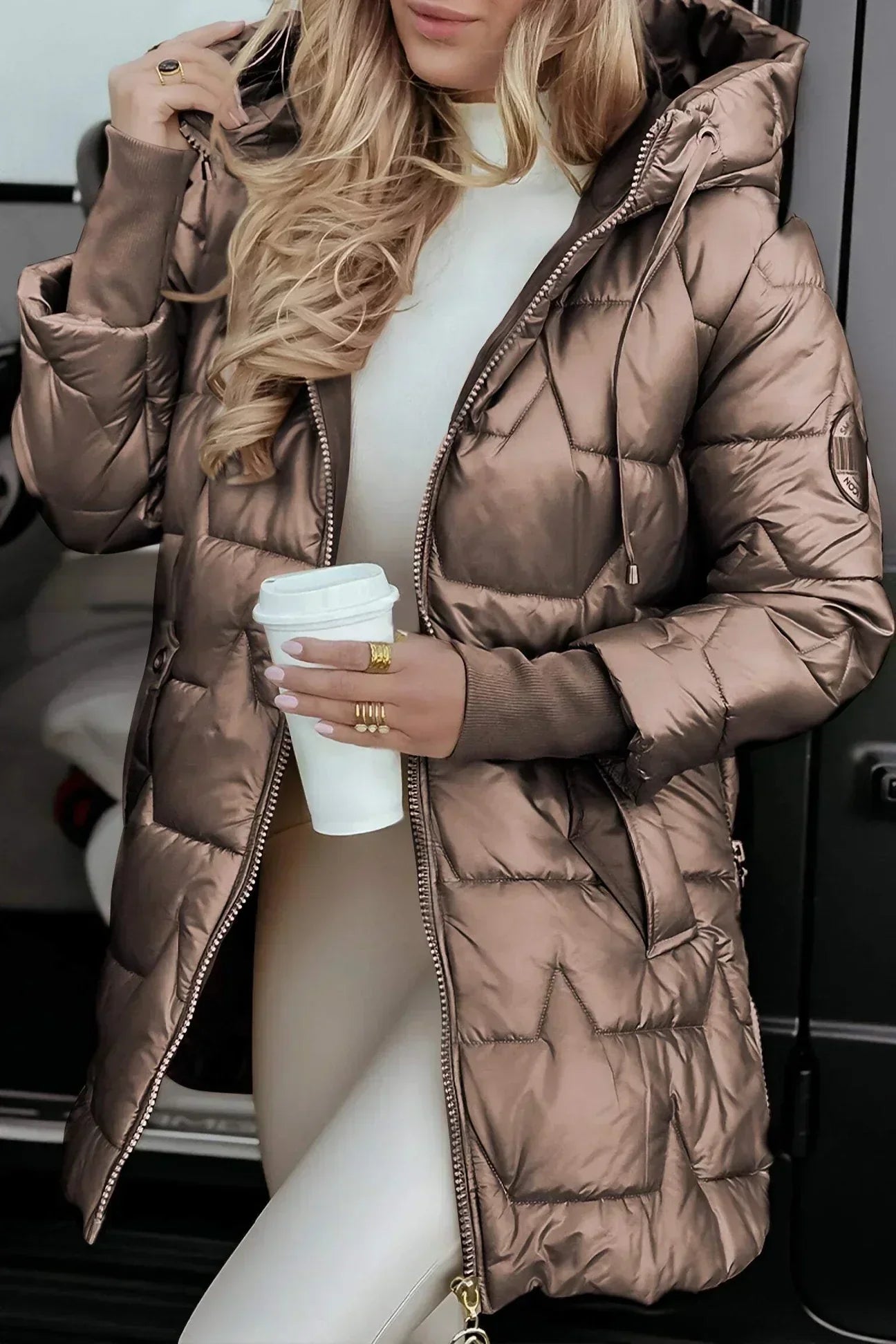 Chic Black Parka Coat