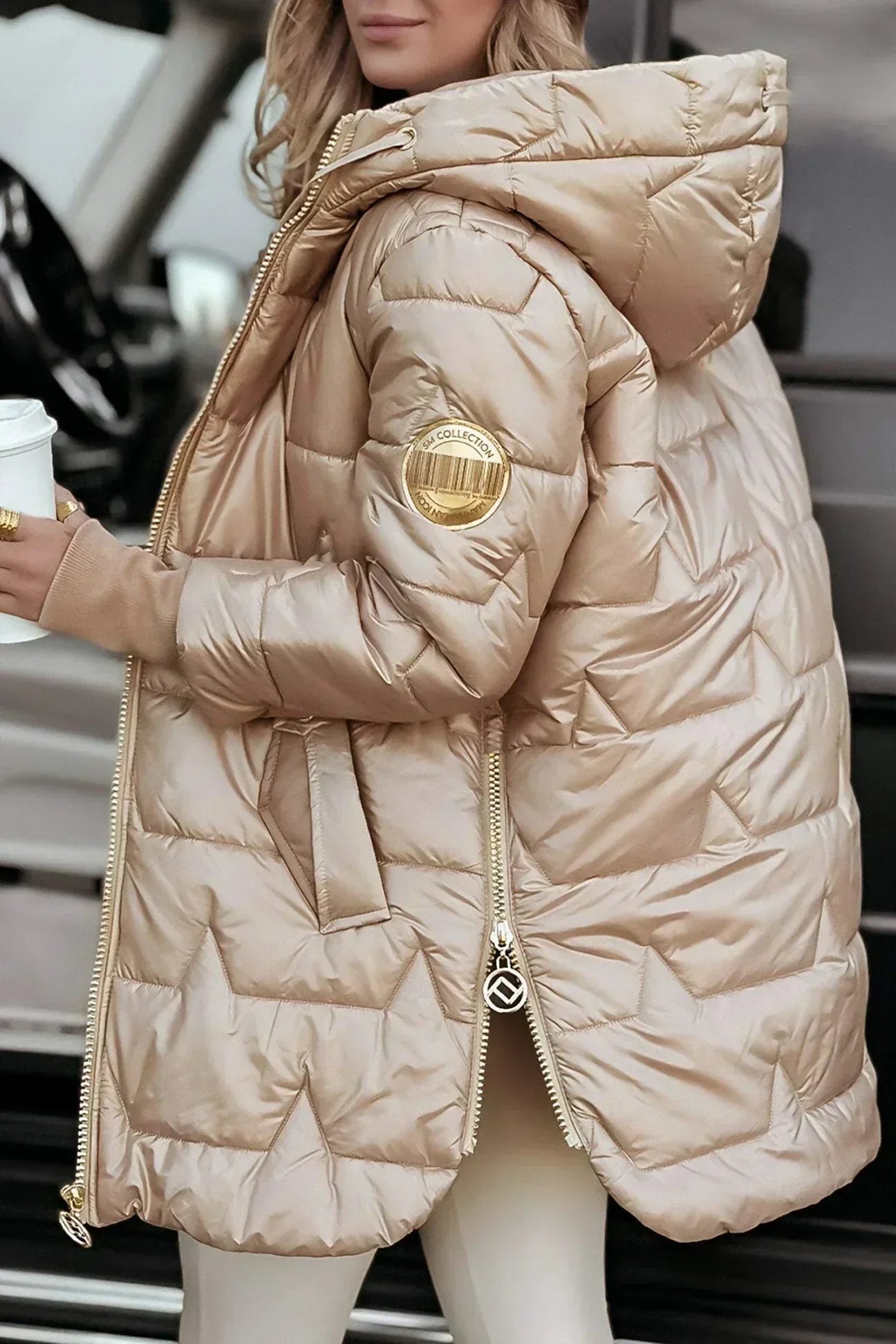 Chic Black Parka Coat