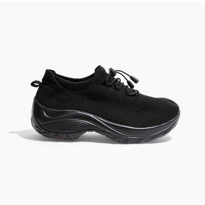 Comfortable Medical Slip Resistant Arch Support Shoes - Black - VibreMode