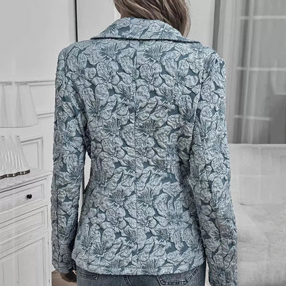 Nora | Women's Floral Long Sleeve Blazer - Image 2