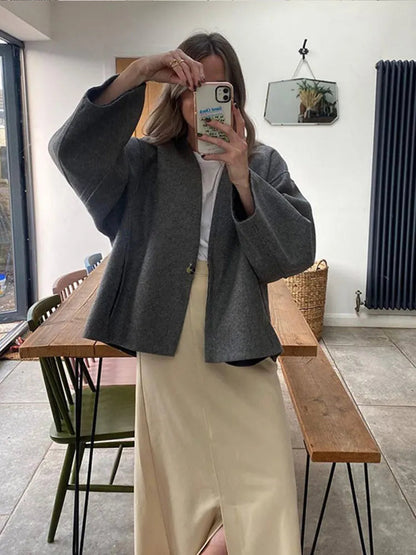 Image of Norma | Women's Cropped Swing Jacket