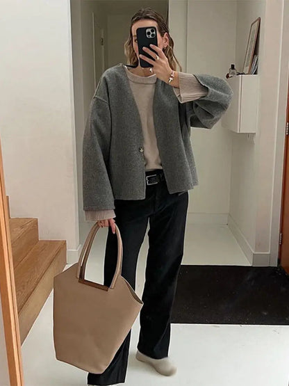 Image of Norma | Women's Cropped Swing Jacket