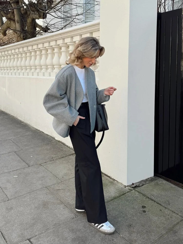 Image of Norma | Women's Cropped Swing Jacket