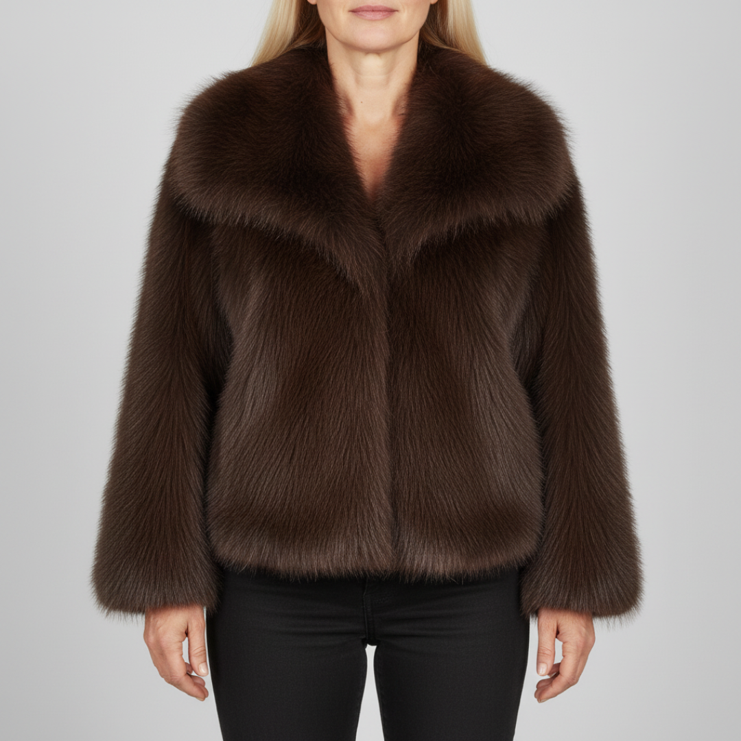 Norma Women's Collared Short Jacket - VibreMode