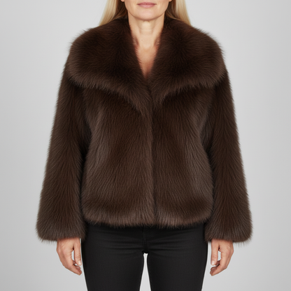 Norma Women's Collared Short Jacket - VibreMode