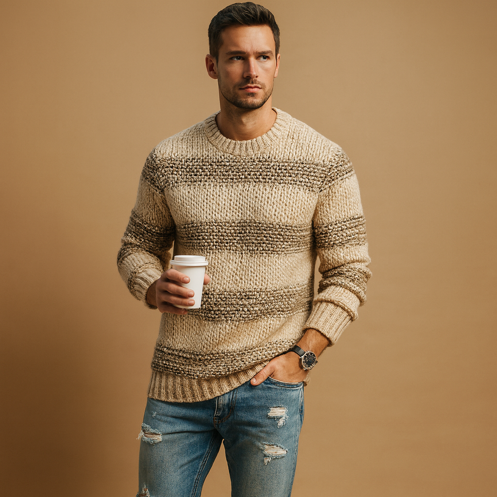 Men's Norwegian Knit Sweater - VibreMode