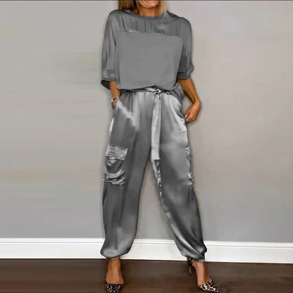 Women's Relaxed Fit Outfit Set With Pockets