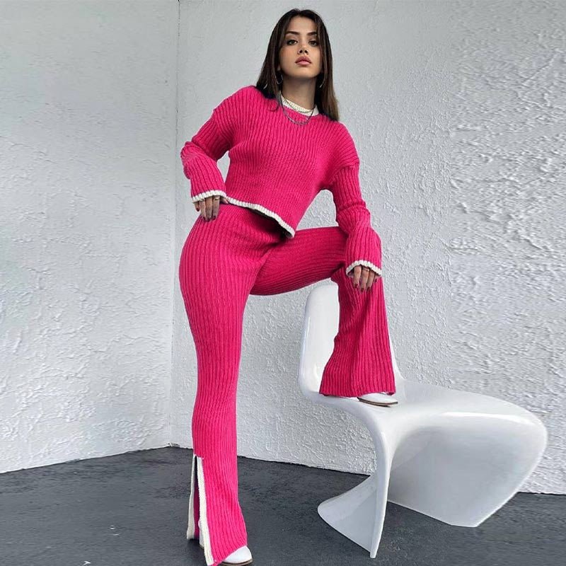 Women's 2 Piece Crop And Pants Set