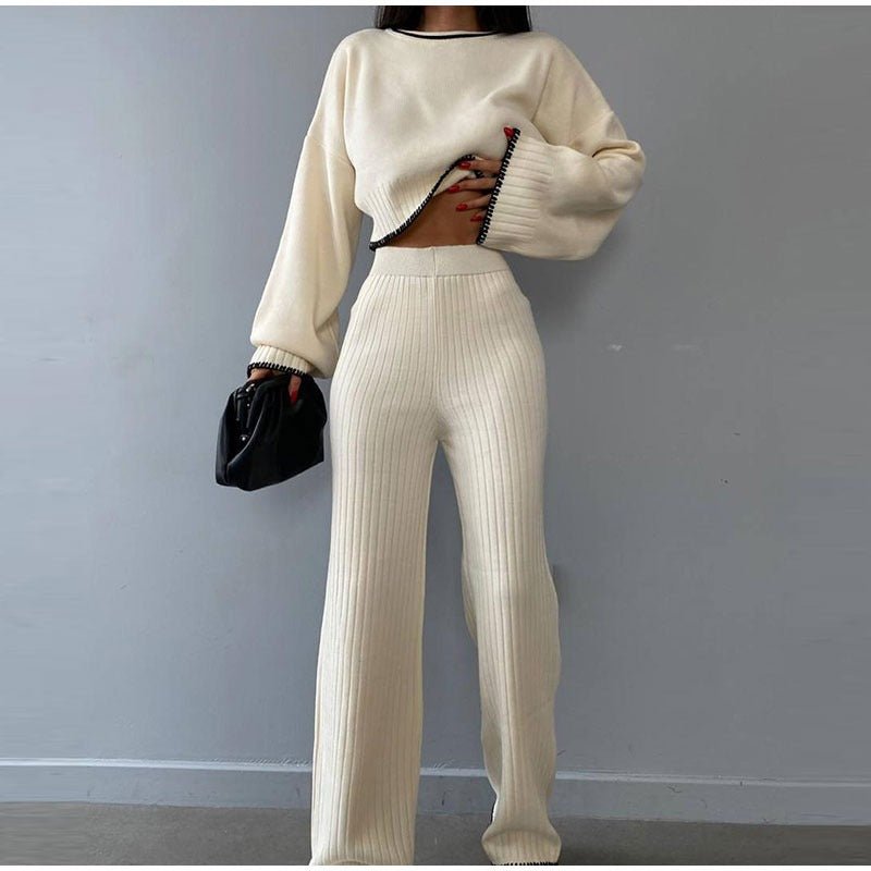 Women's High Waist Cropped Set