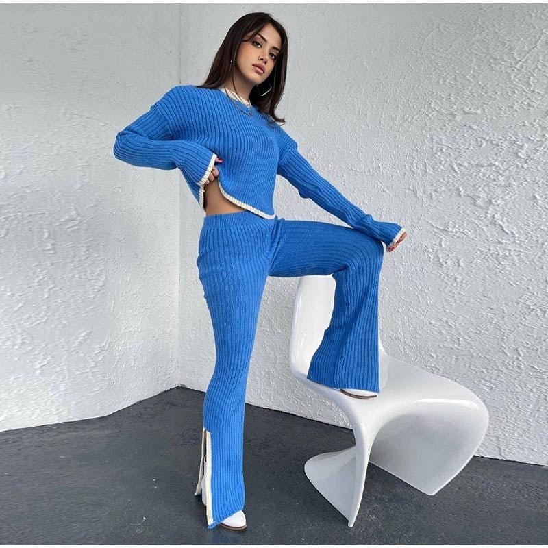 Women's High Waist Cropped Set