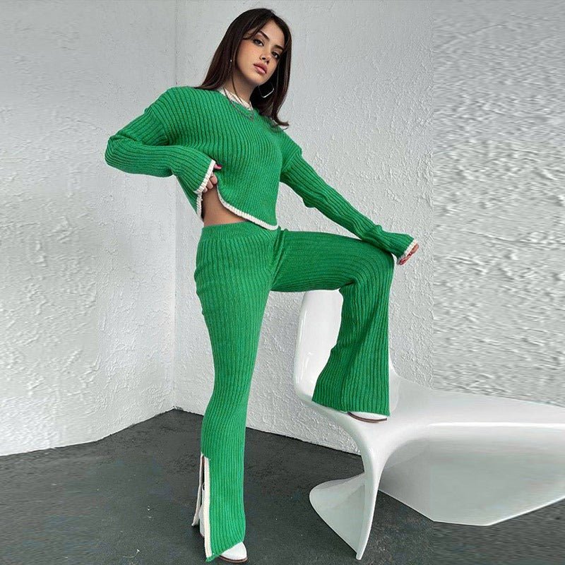 Women's High Waist Cropped Set