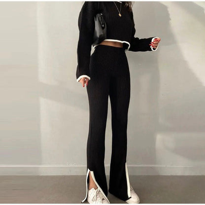 Women's High Waist Cropped Set
