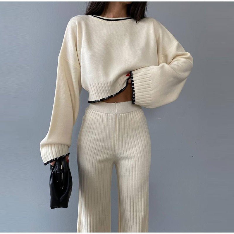 Women's 2 Piece Crop And Pants Set