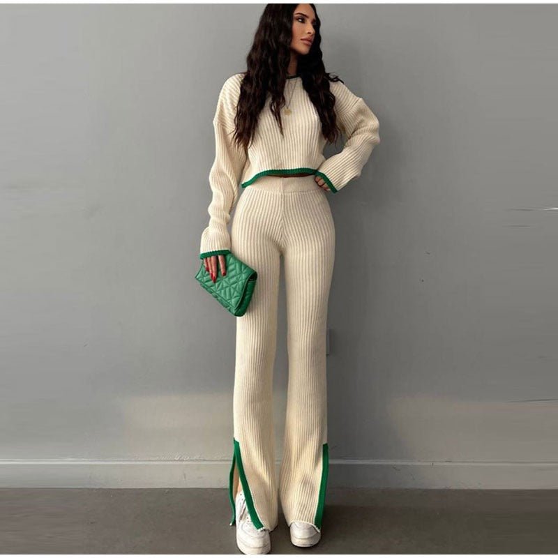 Women's 2 Piece Crop And Pants Set
