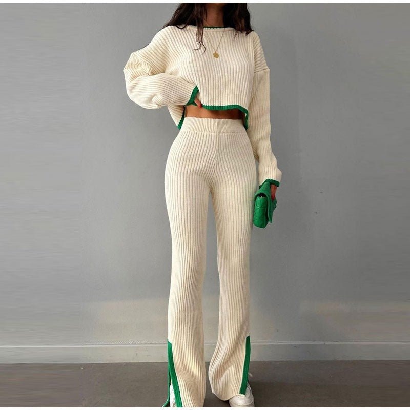 Women's Knitted Two Piece Set Comfortable - VibreMode