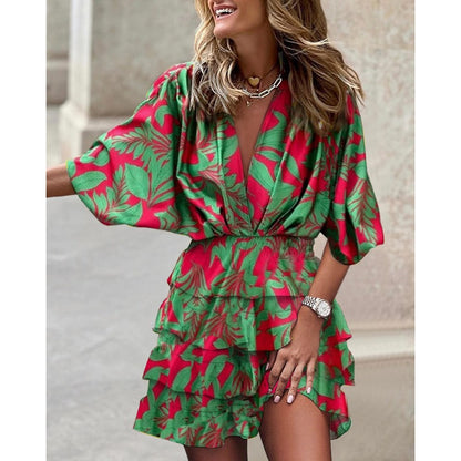 Chic Floral Wrap Dress