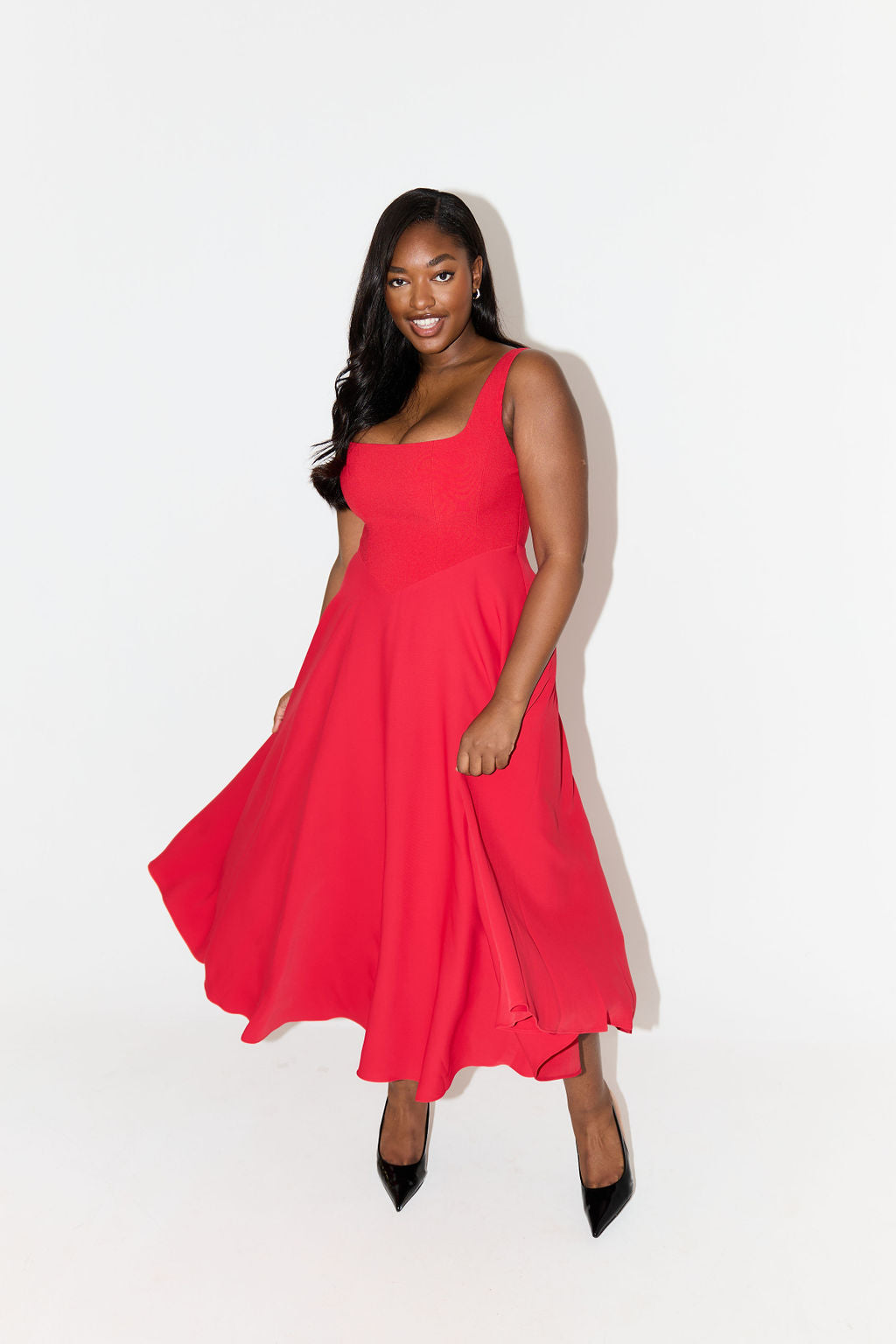 Elegant Casual Midi Dress