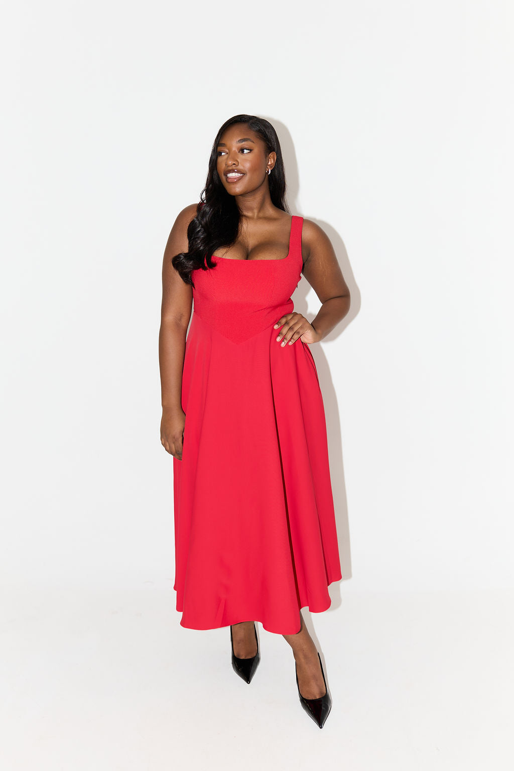 Elegant Casual Midi Dress