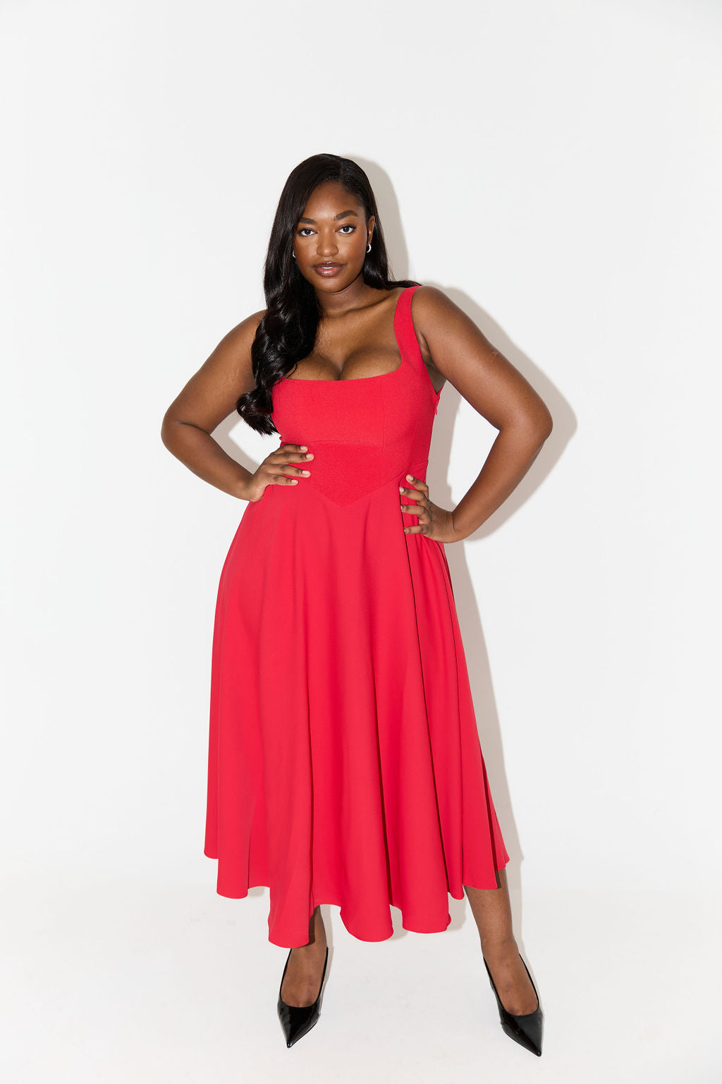 Elegant Casual Midi Dress