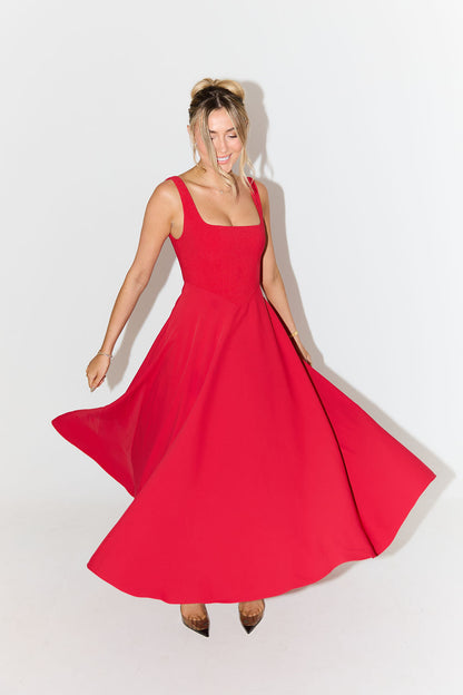 Elegant Casual Midi Dress