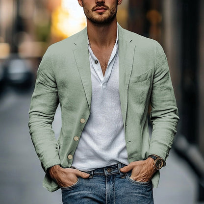 Men's Linen Blazer Lightweight