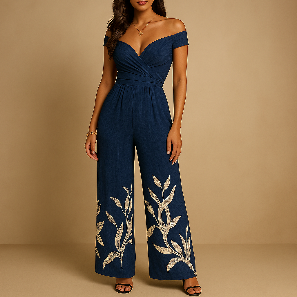 Chic Floral Women's Jumpsuit Dress - VibreMode
