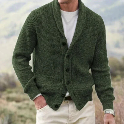 Men's Lightweight Crew Neck Spring Cardigan