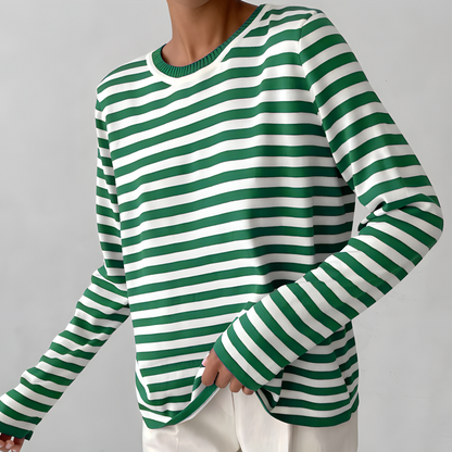 Classic Stripe Casual Tee Shirt
