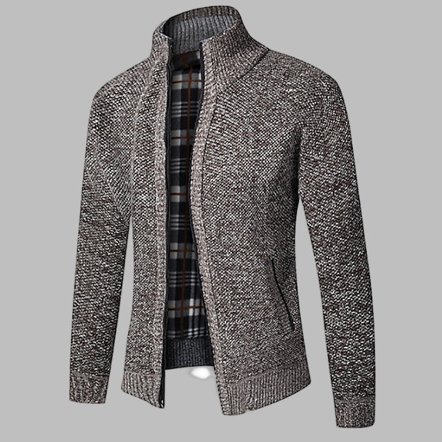 Men's Zipper Knit Sweater