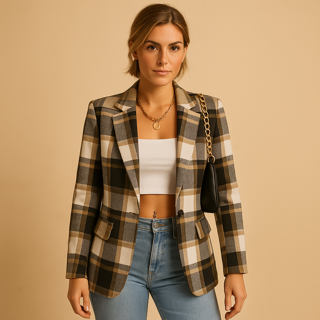 Stylish Open Front Womens Blazer - VibreMode