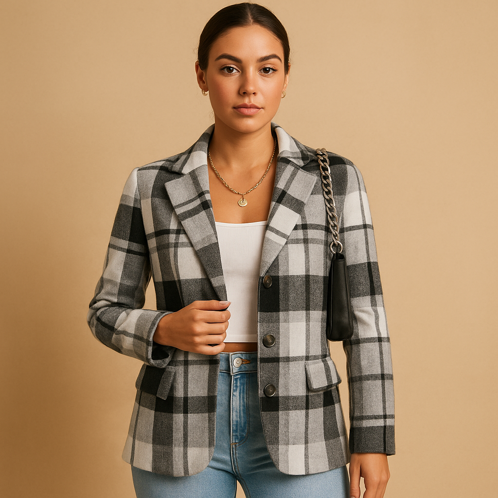 Women’s open-front elegant blazer with a flattering silhouette, perfect for work, casual outings, and evening occasions.