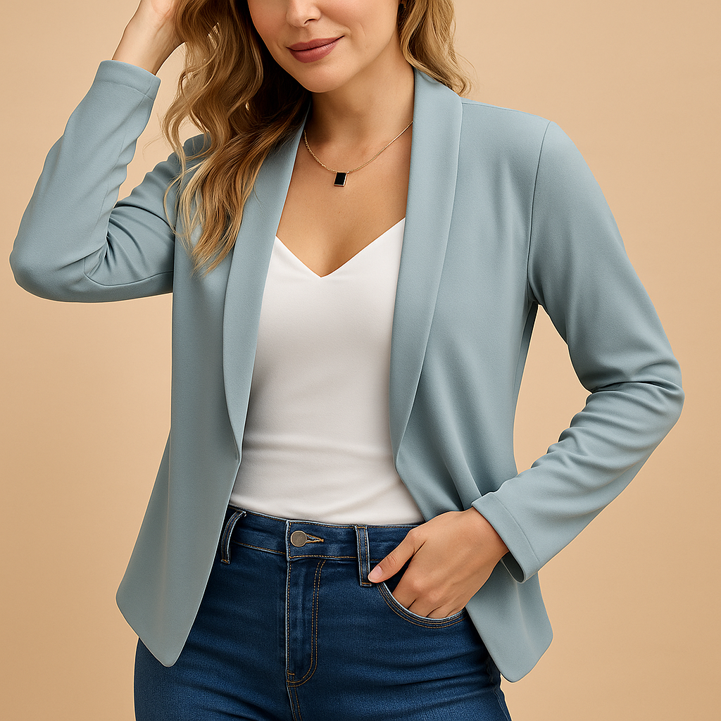 Classy Fit Open Front Ladies Blazer - VibreMode