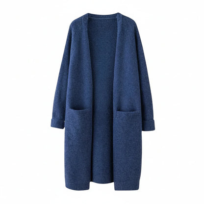 Women's Open Front Long Cardigan