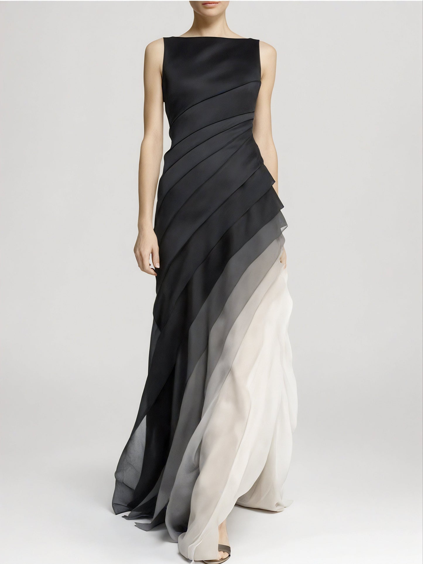 Women's Layered Ombre Maxi Dress - VibreMode