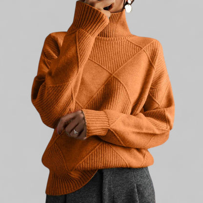 Warm Women's Crew Neck Long Sleeve Winter Sweater