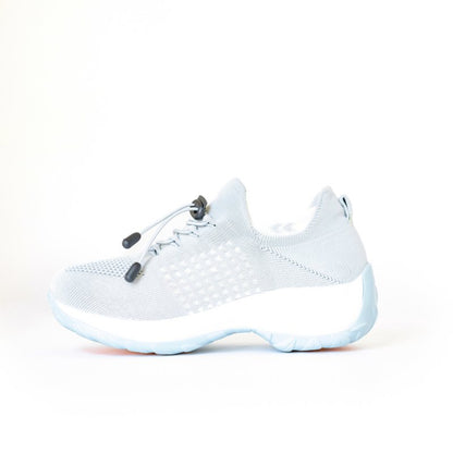 Comfortable Stretch Fit Sneakers - White - VibreMode