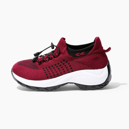 Comfortable Arch Support Sneakers - Red - VibreMode