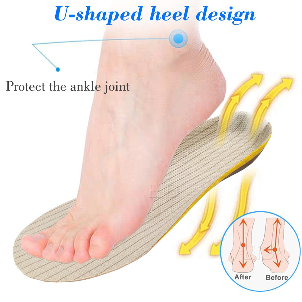 Gel Orthotic Insoles Arch Support Plantar Fasciitis Relief