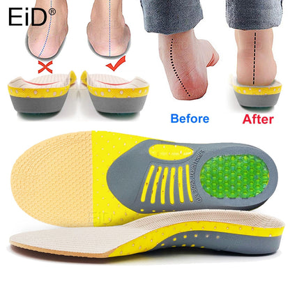 Gel Orthotic Insoles Arch Support Plantar Fasciitis Relief