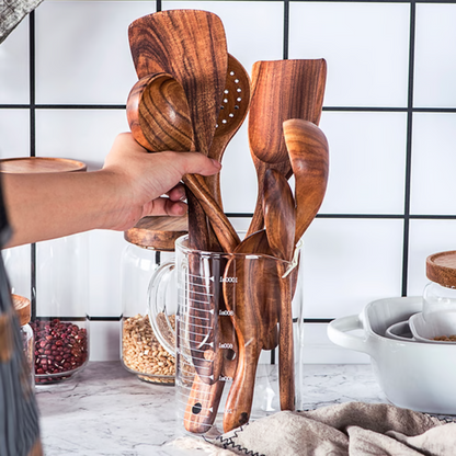 Natural Teak Wood Kitchen Utensils