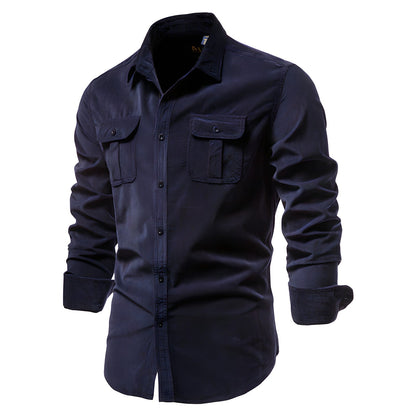 Practical Men's Casual Work Button Shirt